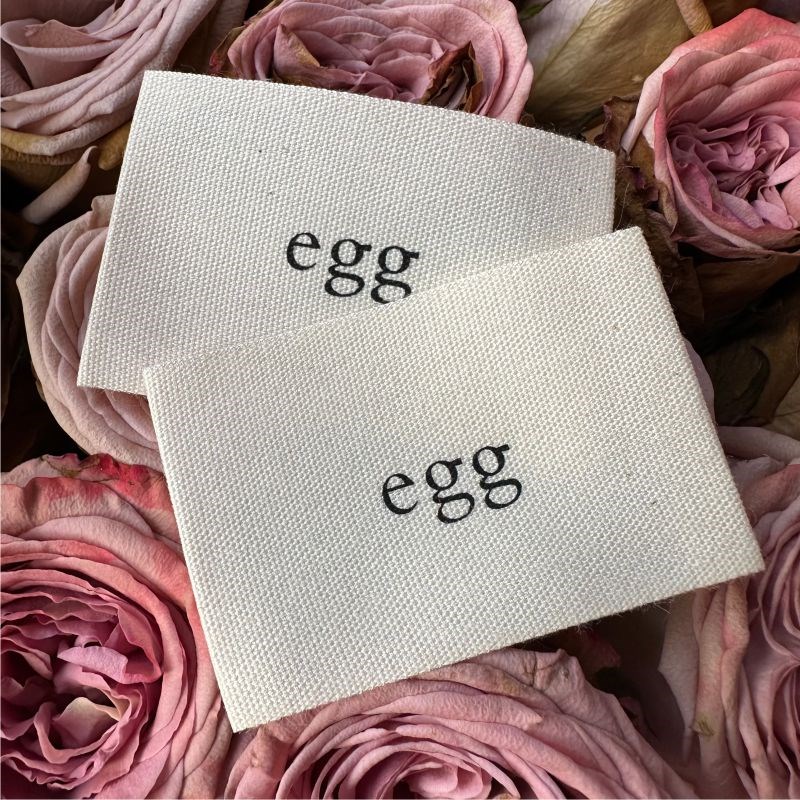 现货新款东大门韩国制造唛头通用领标洗水唛商标定制EGG布标商标