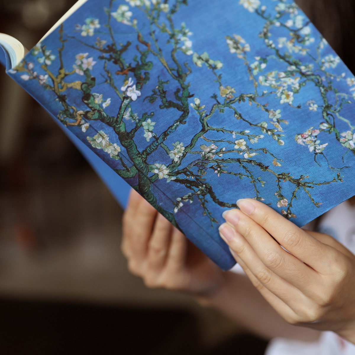 油画梵高笔记本向日葵记事本套装小清新简约大学生本子a5印象唯物