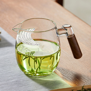 耐热玻璃茶壶月牙过滤一体壶绿茶泡茶器家用泡绿茶公道杯茶壶茶具