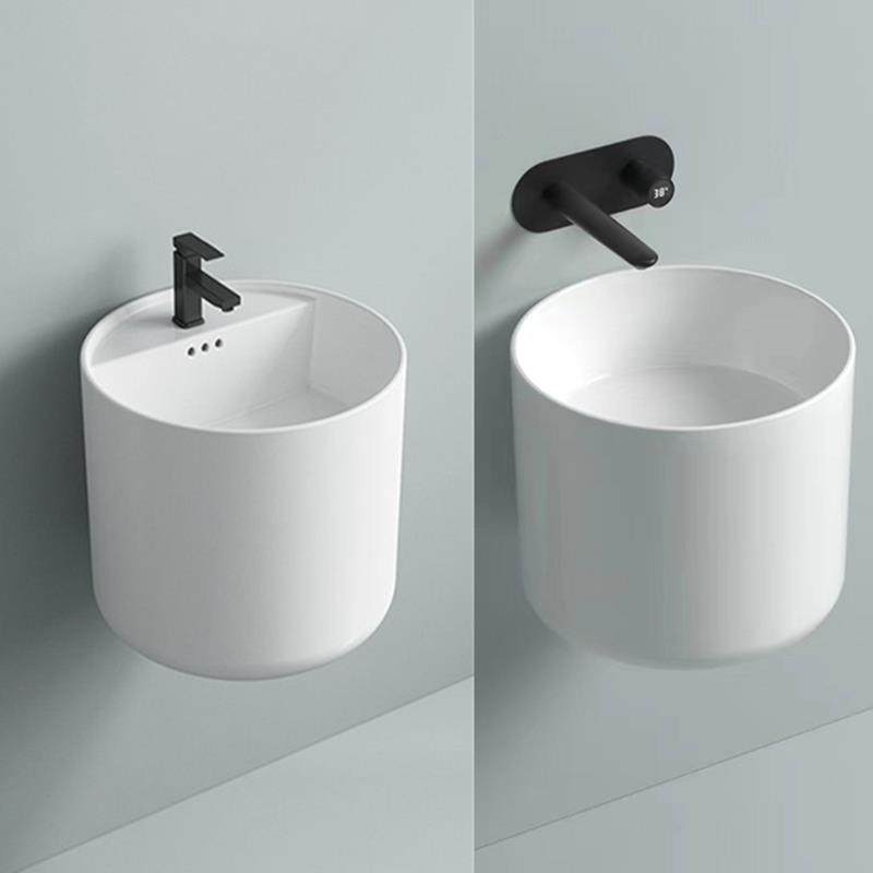 壁挂式面盆集成挂式面盆浴室方形小公寓壁挂式面盆陶瓷面盆