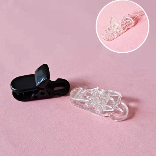 防掉绳隐形夹子助听器防丢绳夹子 透明夹配件