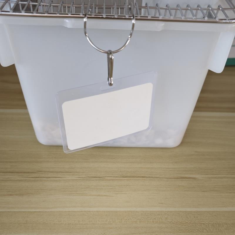 实验鼠笼标牌挂牌标签牌记录卡不锈钢卡套老鼠笼子卡片标识用促销