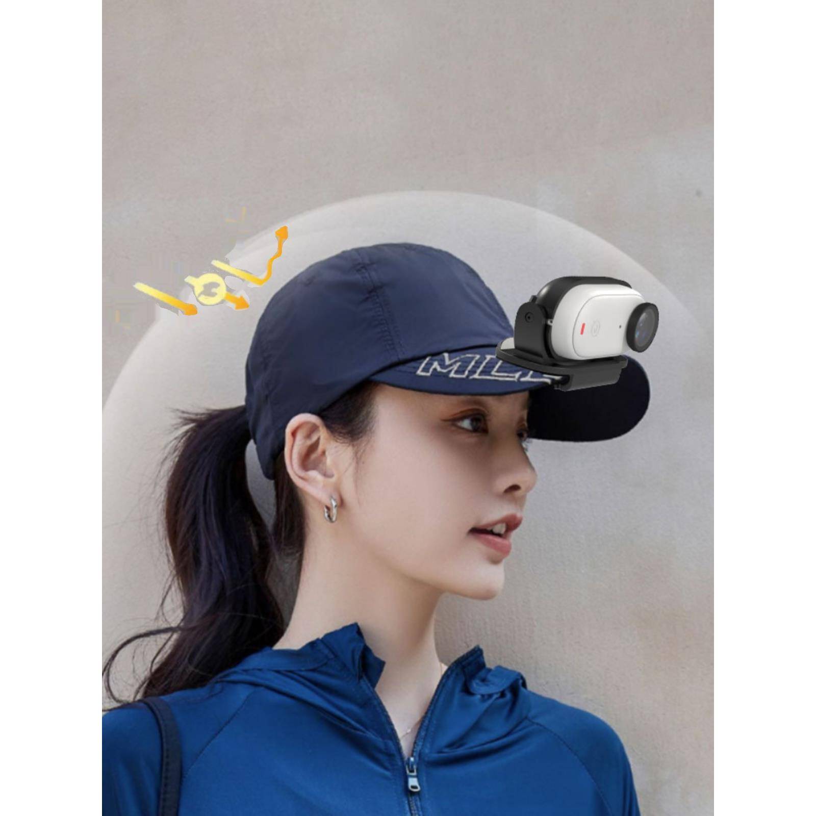 适用于Insta360 Go3S/2/1迷你拇指动作相机盖夹相机配件多角度调整