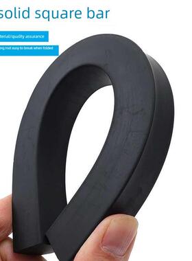 橡胶方条实心方条黑色橡胶减震硬胶棒防撞减震垫定清船