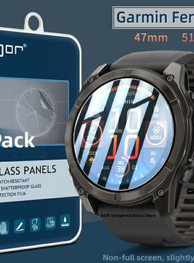 适用于Garmin Garminfenix 8手表膜Fenix 8钢化膜Fenix 7智能手表膜飞行8 51mm高清47太阳能版的策略8屏幕保