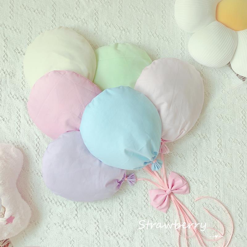 昭和风马卡龙布艺气球罗莉塔少女房间装饰女孩公主卧室背景墙挂饰