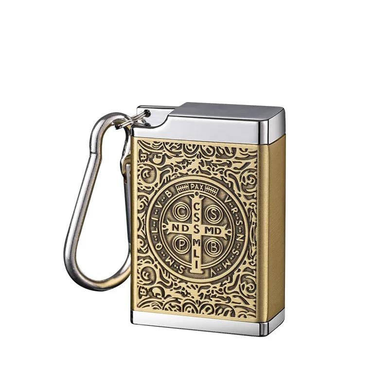 YF812-1可携式精雕图案烟缸户外钥匙扣随身车载烟灰收纳烟具