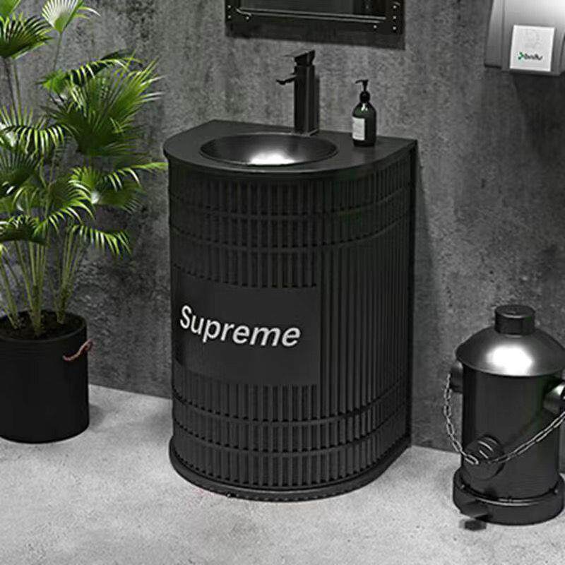 [新1W+]工业风格铁洗脸盆酒吧餐厅创意覆古阁楼柱洗脸盆