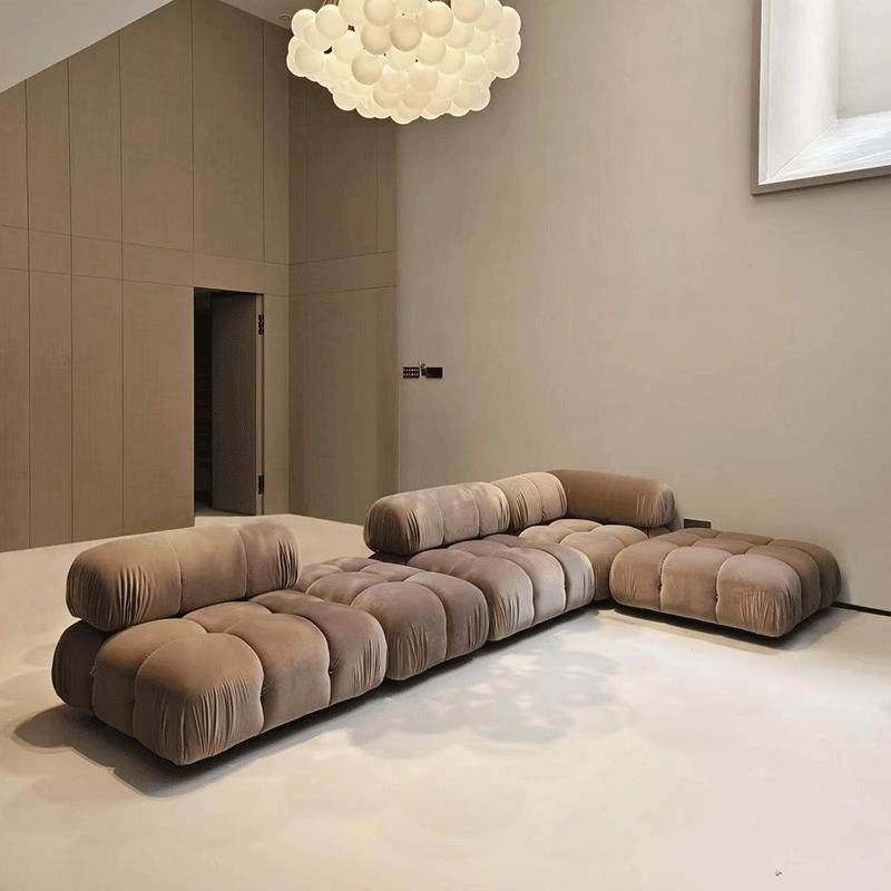 玛利欧模块沙发网红多bb变色龙布艺沙发中古模块组合设计师高级