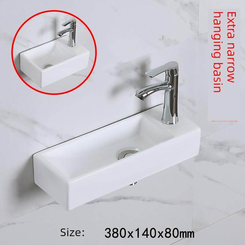 迷你台式洗手盆壁挂式洗手盆壁挂式洗手盆小型超小型极窄薄条14