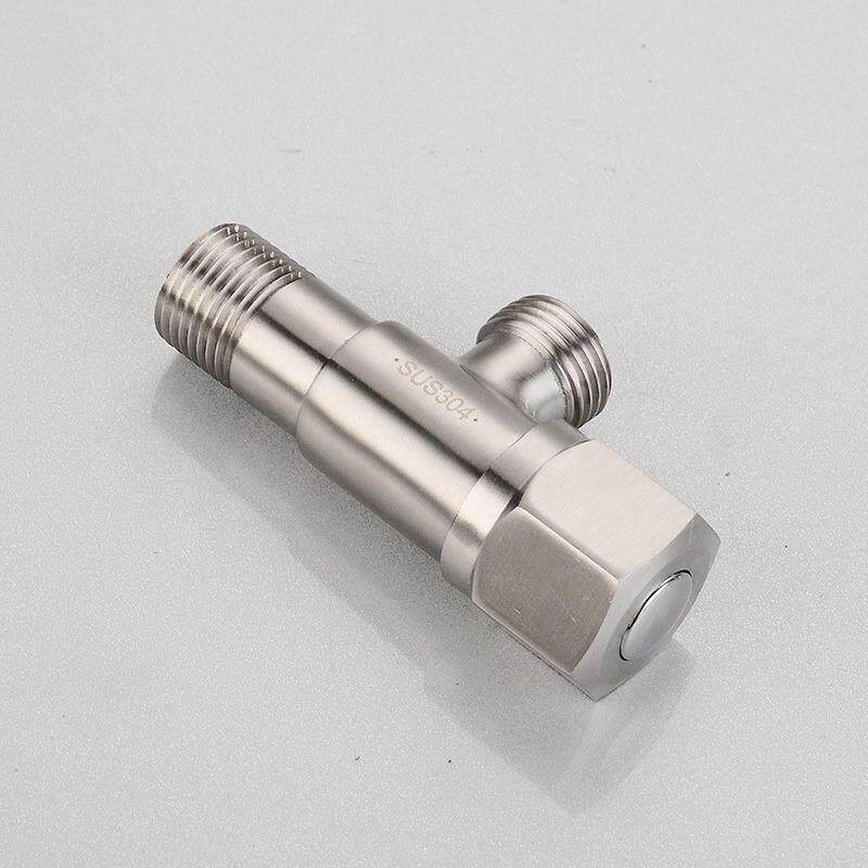 304不锈钢冷热水家用加长三角阀4分马桶止水阀热水器角阀一进二出