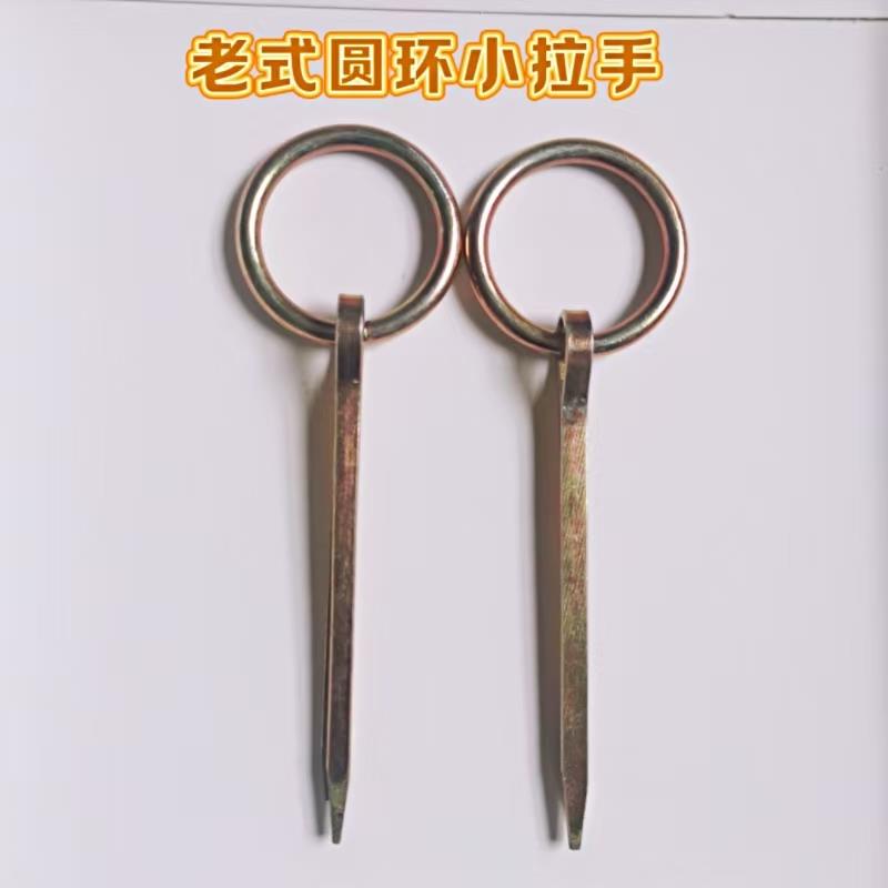 老式木门门扣门环仿古大门拉手圆眼钉环锁扣挂锁门栓门插销明装