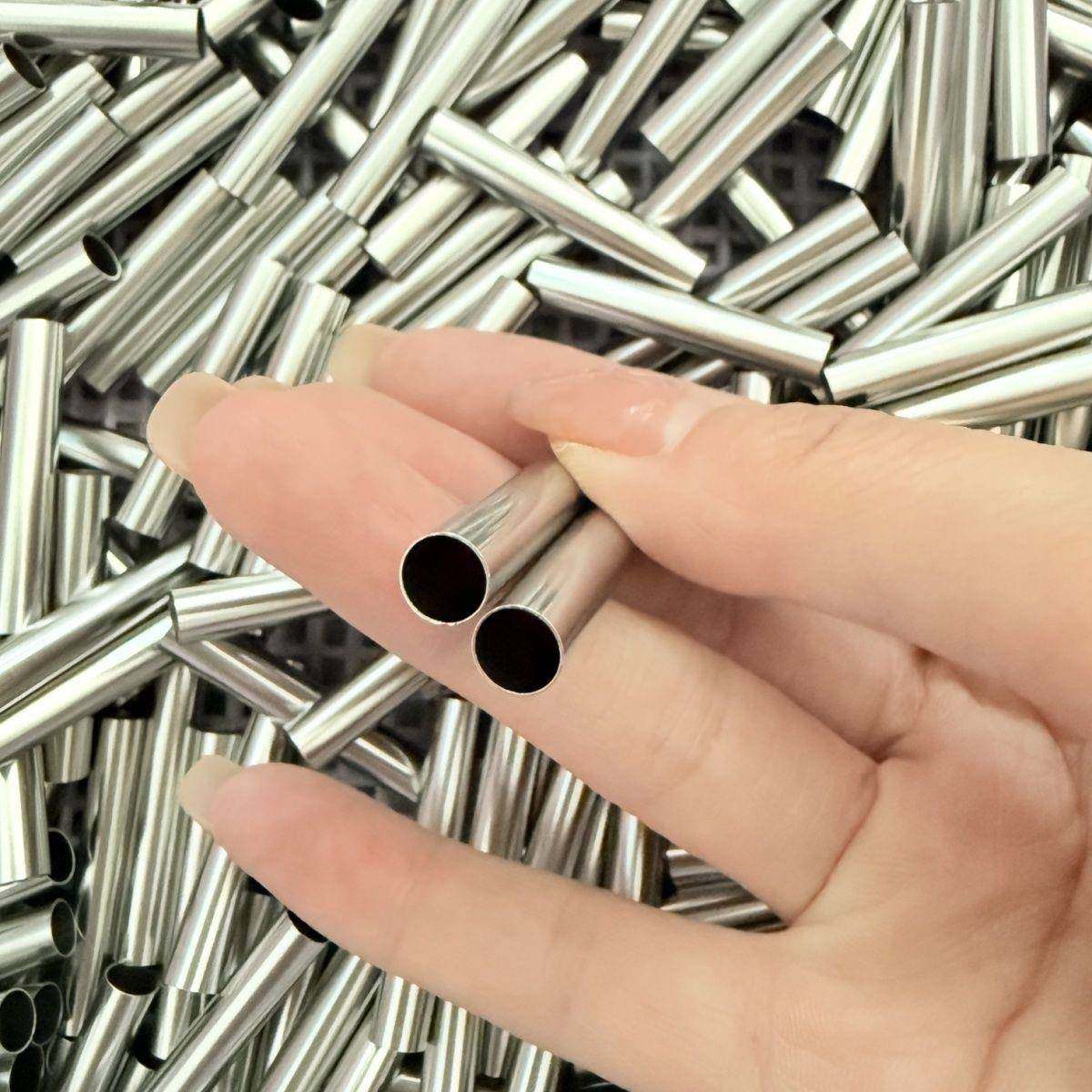 厂家定制不锈钢304接管接头钢丝铁丝连接管编织篮子万能接头接管