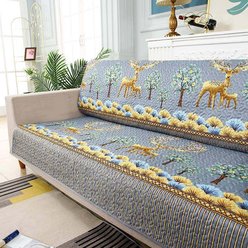 全盖沙发床套罩沙发垫子四季通用防滑简约现代无扶手单人三人坐垫