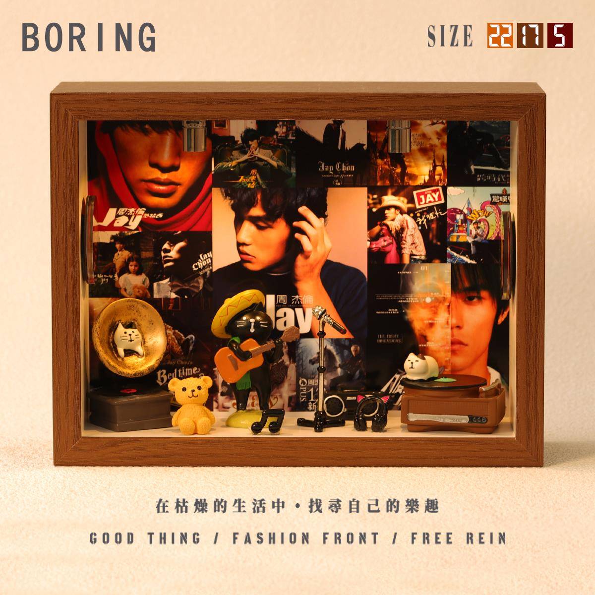 JAY周杰伦周边专辑灯光音乐相框装饰小摆件桌面创意小夜灯送礼物