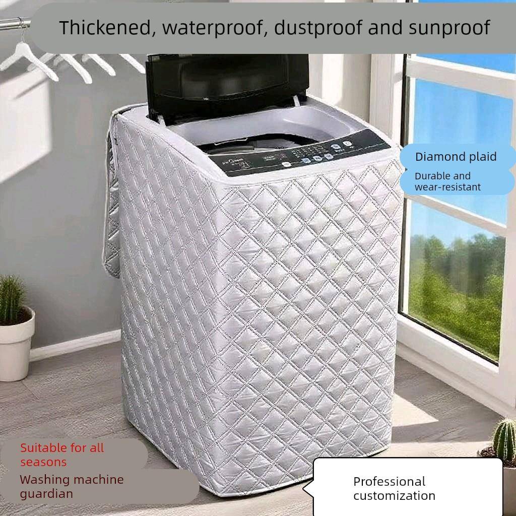 定制全自动波轮上开盖洗衣机罩防尘加厚防晒防冻一体保温家用盖布