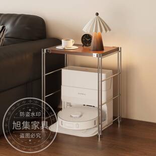 扫地机器人置物架可移动展示架水箱上方基站柜下空式猫砂盆收纳架