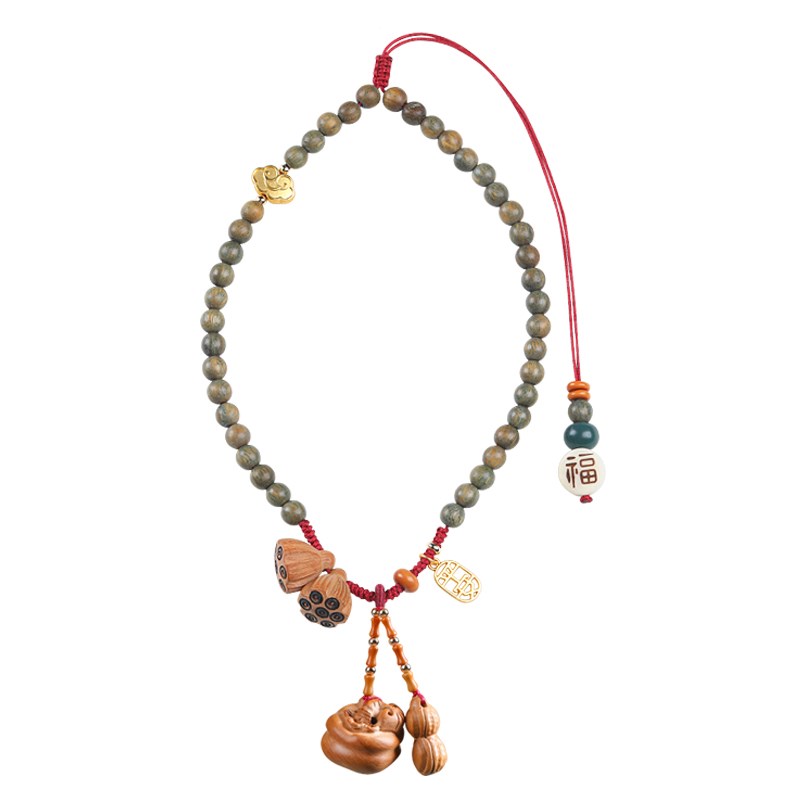 好事会发生汽车挂件桃木柿子车载后视镜挂饰车内挂饰吊坠装饰礼品