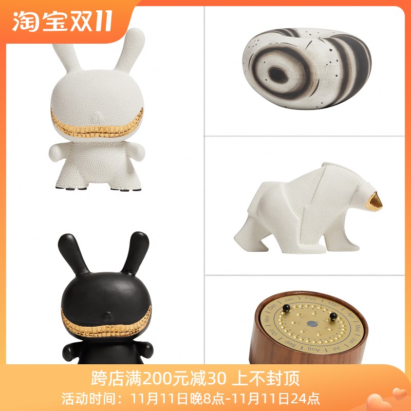 现代轻奢客厅电视柜家居摆件酒店玄关茶几软装饰品创意简约工艺品