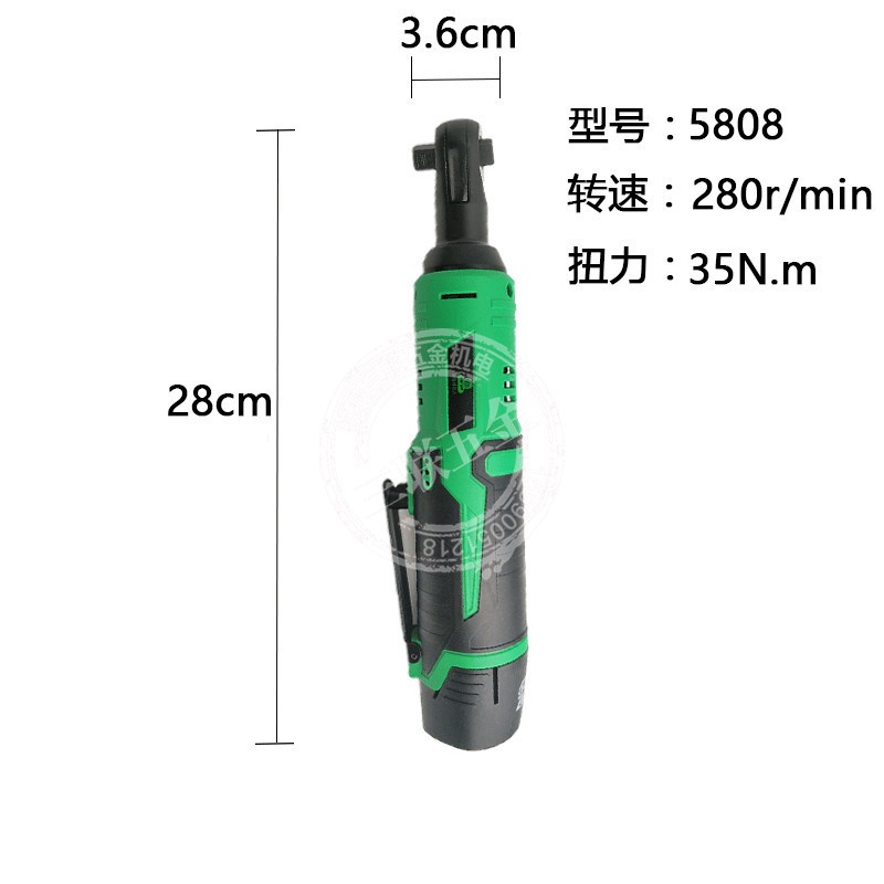 绿巨人上岛川尚力桁架舞台电动扳手锂电90度直角角向电动棘轮扳手