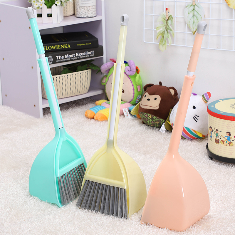 儿童扫把簸箕套装迷你小扫帚清洁宝宝过家家扫地玩具组合3-10岁