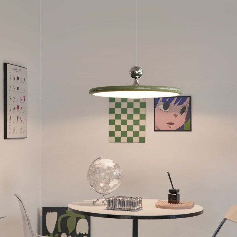 餐厅吊灯奶油风创意个性新款全光谱吧台灯飞碟极简led餐桌饭厅灯,家装灯饰光源,餐厅吊灯,淘宝优惠券,粉丝福利购,淘宝优惠卷