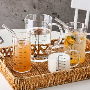 4个大量杯套装!耐热玻璃的,可以微波炉加热装开水,qiao值!