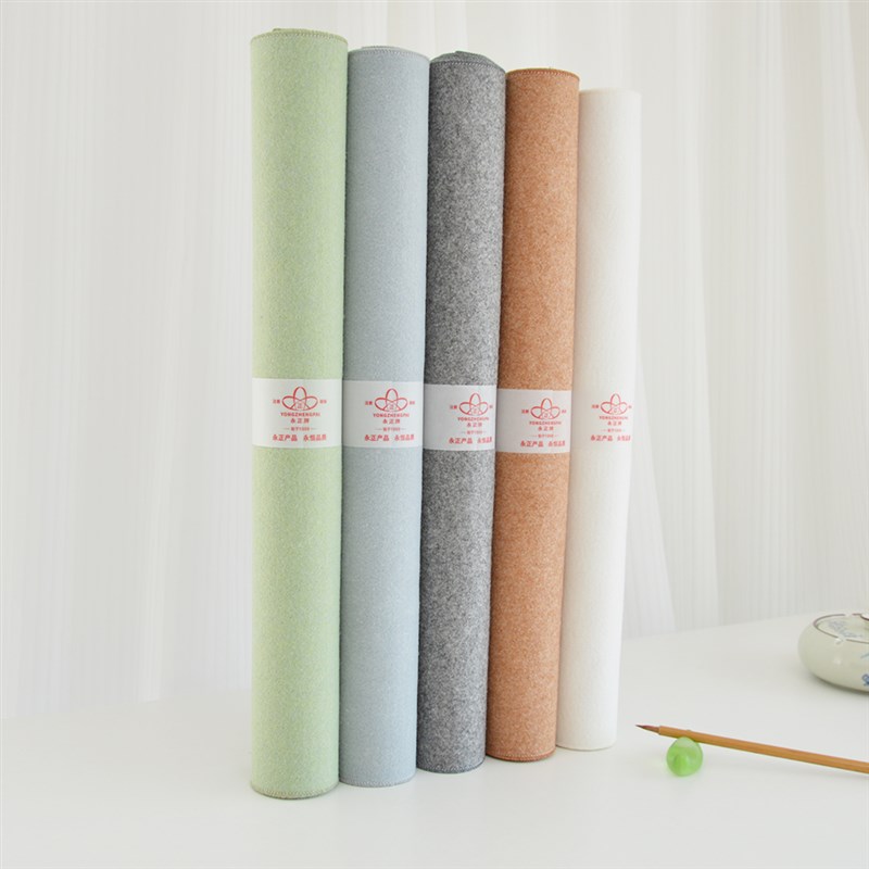 永正精品锁边羊毛毡加厚书桌垫书画毛毡书法垫练习毛笔羊绒毛毡布