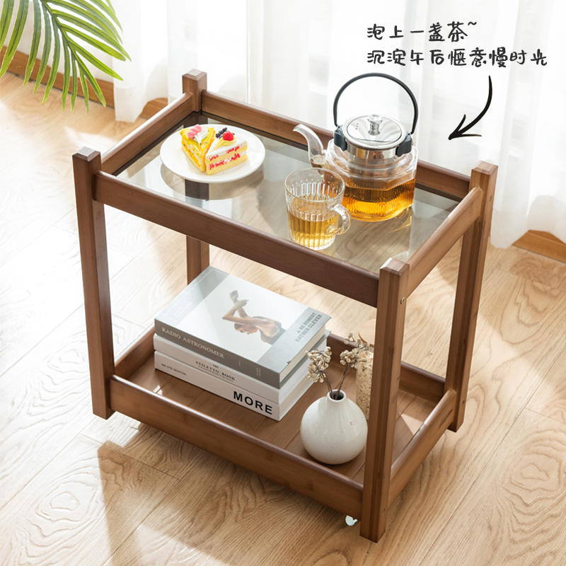 客厅沙发边几小户型移动小茶几卧室床头边几小桌子实木小茶台角几