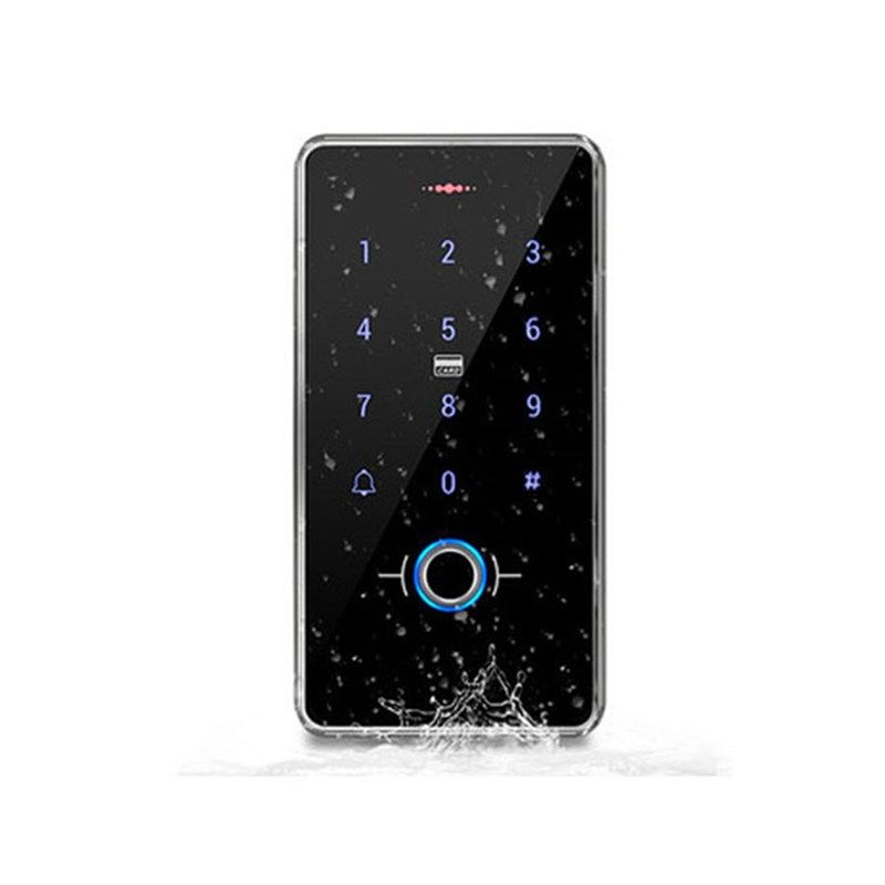 室外专用防水指纹机 刷卡密码指纹门禁一体机小区门禁系统支持NF