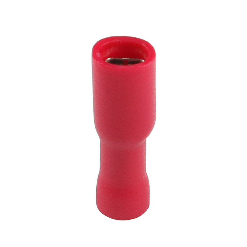 母全预绝缘端头FDFD1.-110 冷压接线端子2.8插簧护黄铜1000只