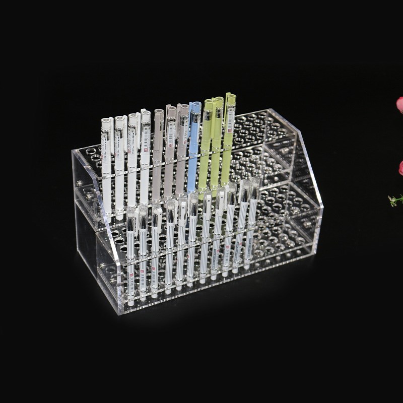文具店笔展示架塑料透明大容量订制笔货架多层货柜置物展示架订制