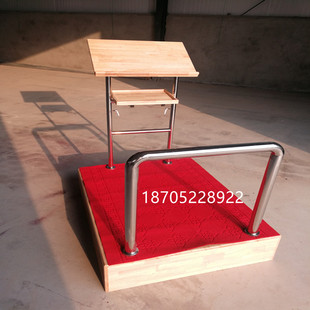 乐队大合唱音乐教室指挥台伸缩抽拉阶梯折叠三层实木合唱台阶