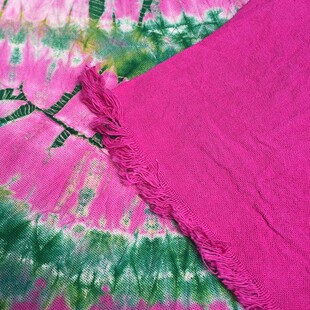 民族特色彩色枫叶云南大理白族手工扎染桌布装饰布挂布茶几布