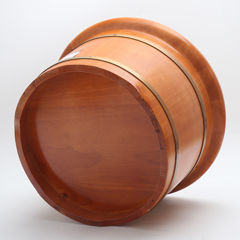 云里浪泡脚木桶足疗桶家用橡木加高加厚带盖洗脚盆木盆足浴桶