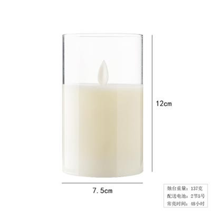 交流电接线仿真电子蜡烛氛围小夜灯卧室软装浪漫桌面装饰台灯