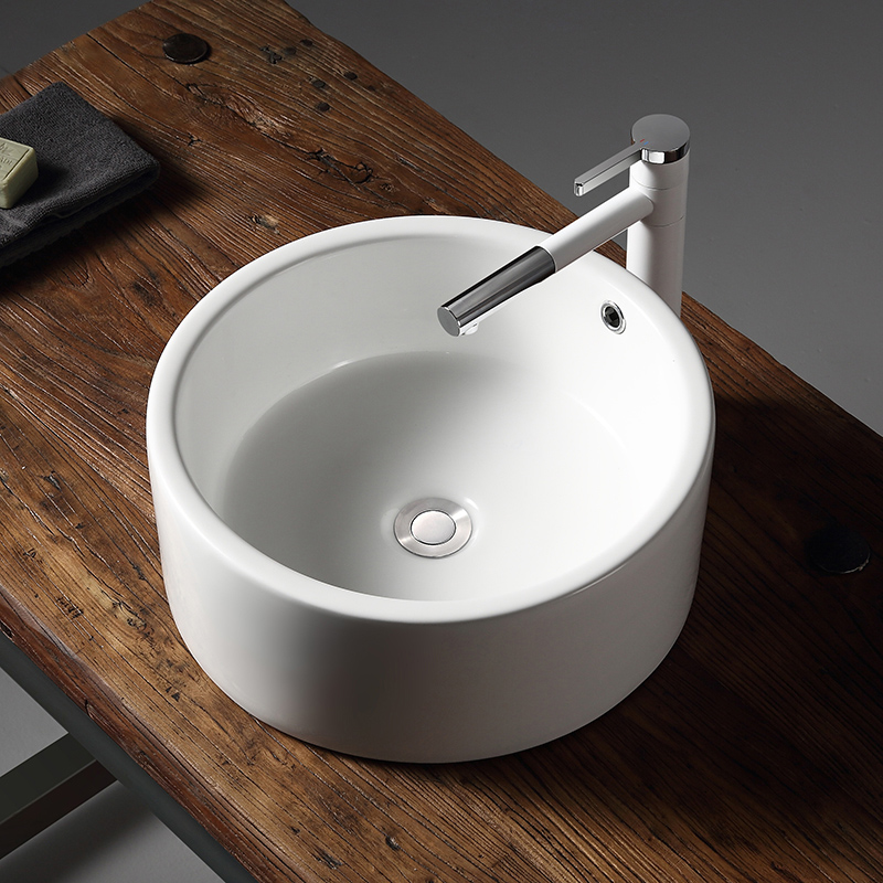 陶瓷台上洗手单盆小型洗脸盆盘阳台卫生间小尺寸家用艺术台盆面盆