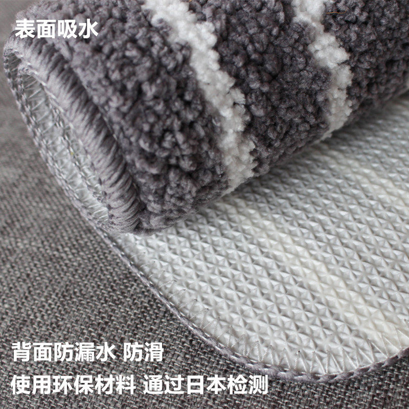 日系风灰黑条纹冷色调线条吸水防滑浴室脚踏垫地垫门垫家用,居家布艺,家用脚垫,淘宝优惠券,粉丝福利购,淘宝优惠卷