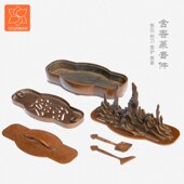 庆松堂苏工铜炉名家胡庆松制海棠研山炉紫铜复古文房收藏熏香