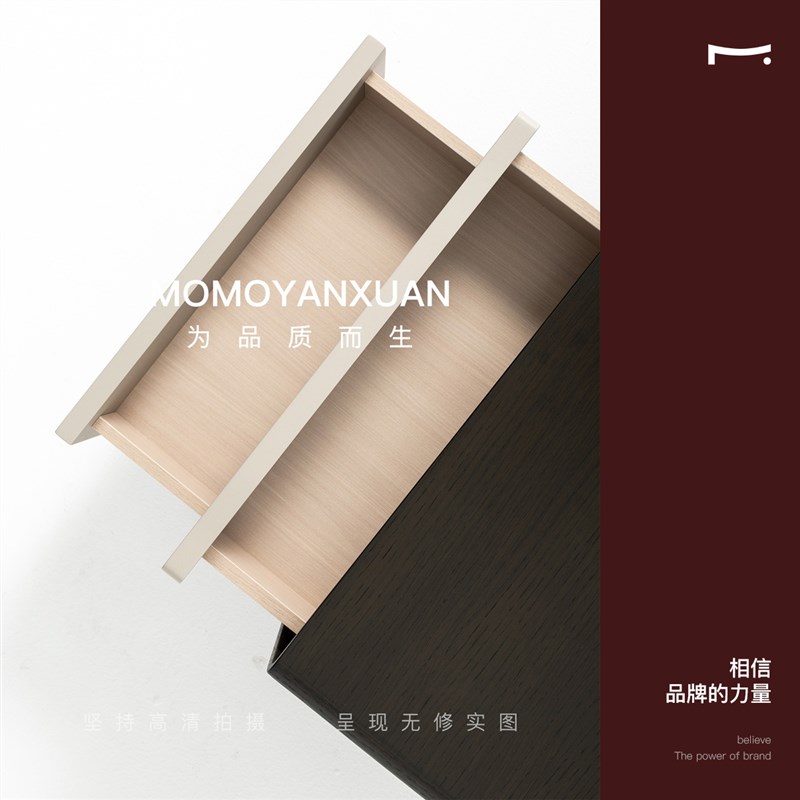 某某严选意式极简不锈钢智能无线充电感应床头柜多功能新款床边柜