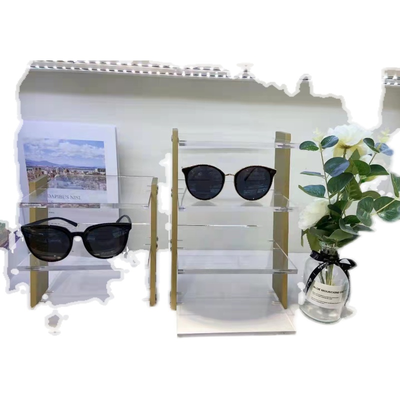 压克力台眼镜展示道具橱窗装饰陈列柜台摆放架子陈列装饰道具