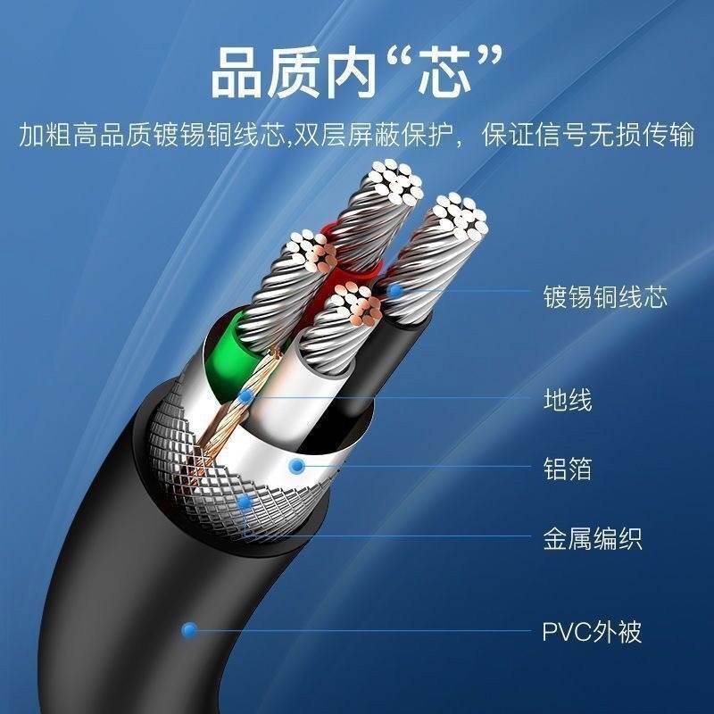 双头usb数据线 线公对公散热器笔记型电脑散热风扇硬碟连接线 线充电线 线