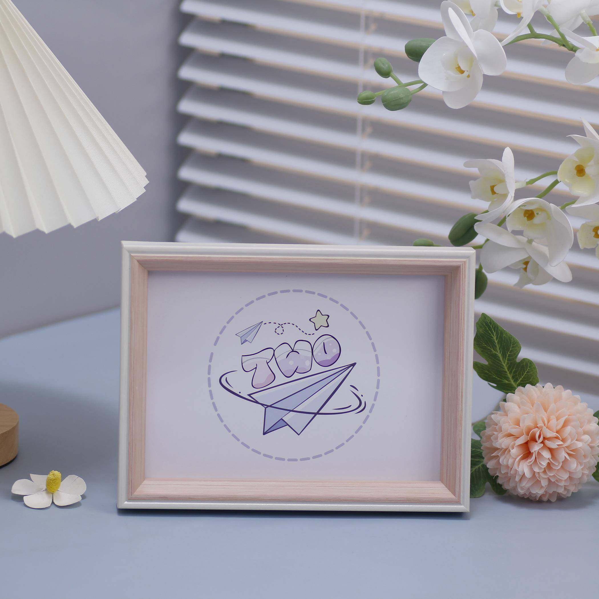 【量大优惠】简约相框摆台6781012寸a45田园相片框挂墙洗照片客厅