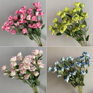 饰假花背景墙插花婚庆现场布置花材花艺 桔梗仿真绢花婚礼堂路引装