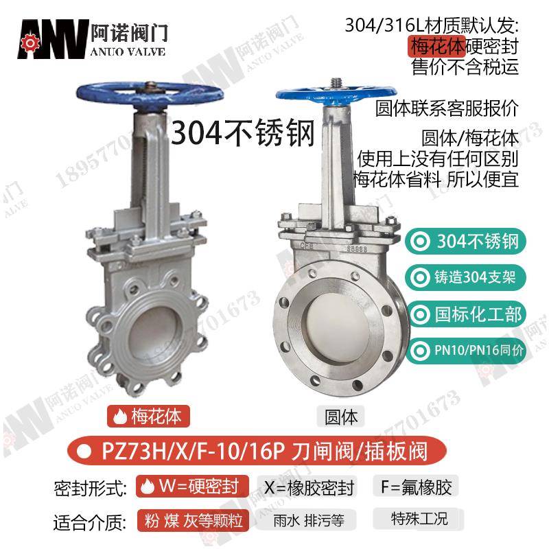手动刀型闸阀 刀阀PZ73H-10C/P 插板阀浆液阀 单闸板阀 维修配件