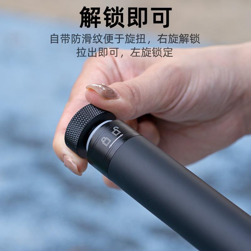 新款自拍杆大疆云台稳定器运动相机通用伸缩延长杆手机便携式支架