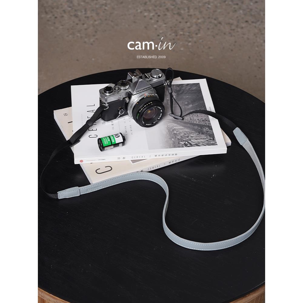 相机-真皮单反无反光镜相机带覆古文学相机斜肩带吊带Cs183