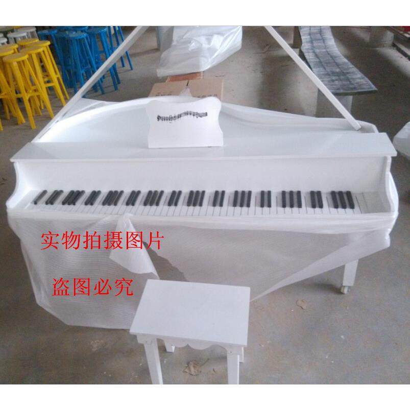 影楼摄影婚庆道具钢琴影棚辅助类婚纱复古1.5米仿真欧式钢琴摆件