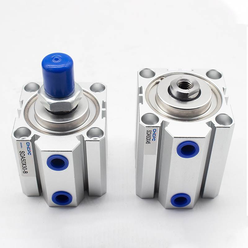 小型气动大推力外牙带磁薄型气缸SDA1216/20/25/32/40/50/63/80SB