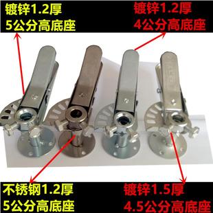 304不锈钢风阀执行器风量手动扇形阀门机构镀压嘴碟调节阀防手柄